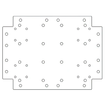 Plaque de fond en acier galvanisé - 30 x 40 cm