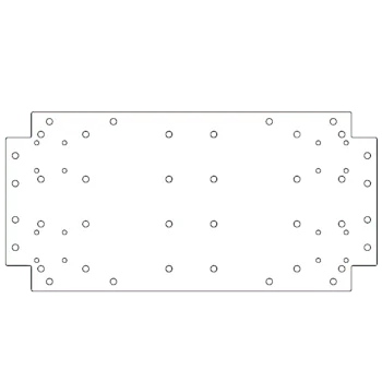 Plaque de fond en acier galvanisé - 30 x 60 cm