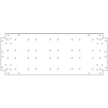 Plaque de fond en acier galvanisé - 40 x 100 cm