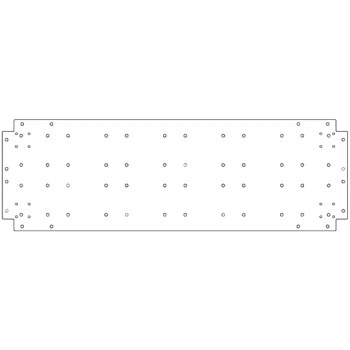 Plaque de fond en acier galvanisé - 40 x 120 cm