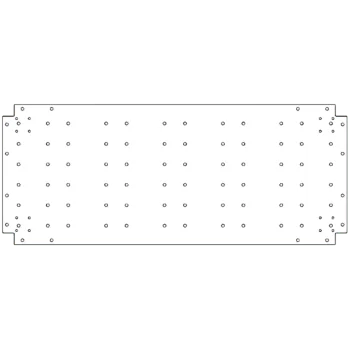 Plaque de fond en acier galvanisé - 50 x 120 cm