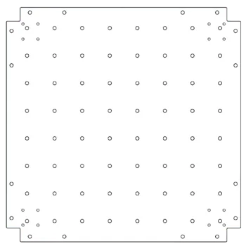 Plaque de fond en acier galvanisé - 70 x 70 cm