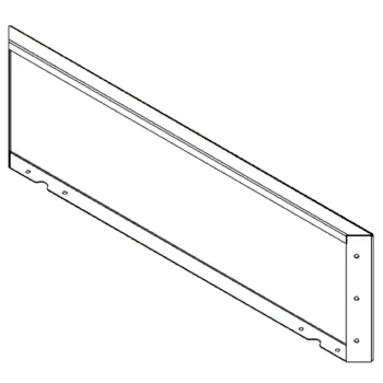Jardinière en acier Corten - Panneau 30 x 100 cm