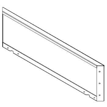 Jardinière en acier - Panneau 30 x 100 cm - RAL7016 mat (gris anthracite)