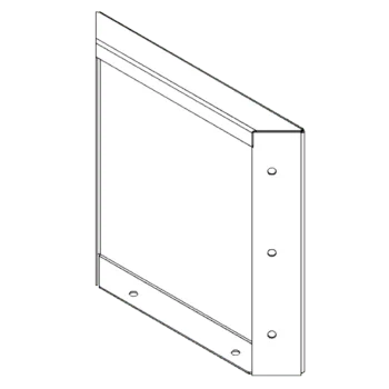 Jardinière en acier Corten - Panneau 30 x 30 cm
