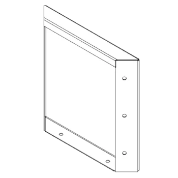 Jardinière en acier - Panneau 30 x 30 cm - RAL9010 mat (blanc)
