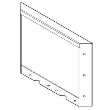 Jardinière en acier Corten - Panneau 30 x 40 cm