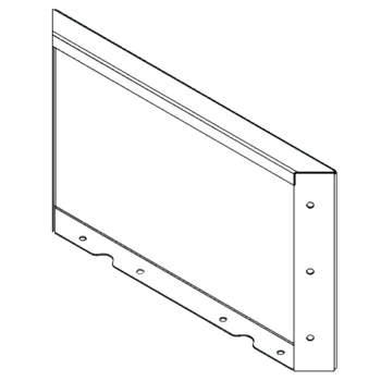 Jardinière en acier Corten - Panneau 30 x 50 cm