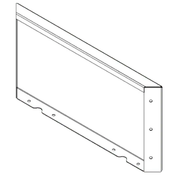 Jardinière en acier Corten - Panneau 30 x 60 cm