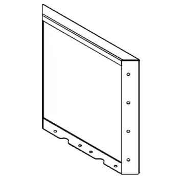Jardinière en acier Corten - Panneau 40 x 40 cm