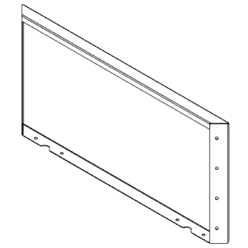 Jardinière en acier Corten - Panneau 40 x 80 cm