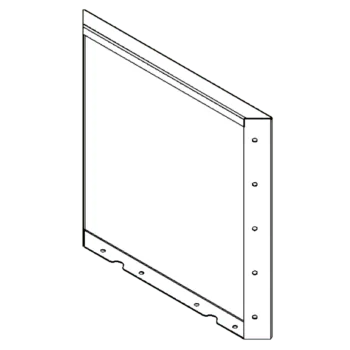 Jardinière en acier Corten - Panneau 50 x 50 cm