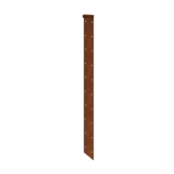 Jardinière en acier Corten - Pièce d'angle 180° - 70 cm