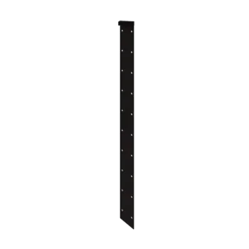 Jardinière en acier - Pièce d'angle 180° - 100 cm - RAL9005 mat (noir)