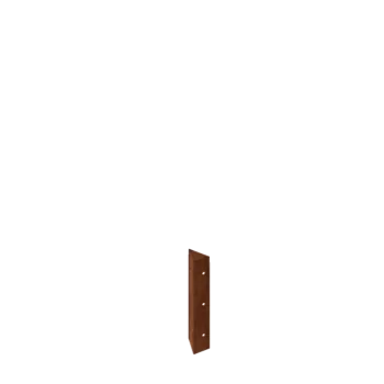 Jardinière en acier Corten - Pièce d'angle 90° - 30 cm