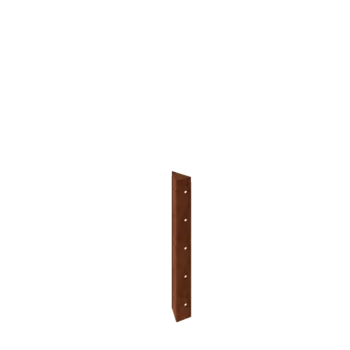 Jardinière en acier Corten - Pièce d'angle 90° - 50 cm