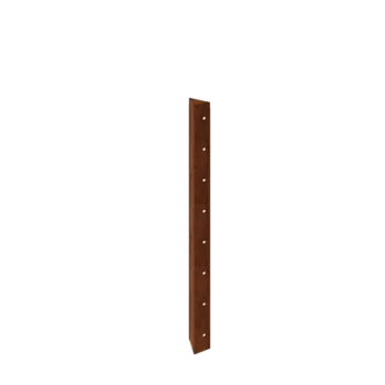 Jardinière en acier Corten - Pièce d'angle 90° - 80 cm