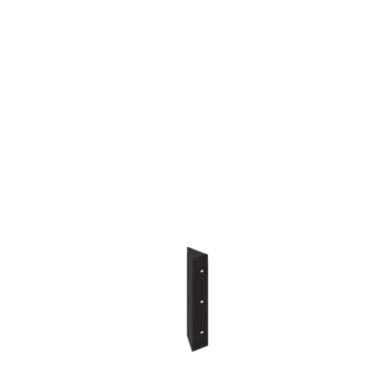 Jardinière en acier - Pièce d'angle 90° - 30 cm - RAL7016 mat (gris anthracite)