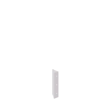 Jardinière en acier - Pièce d'angle 90° - 30 cm - RAL9010 mat (blanc)