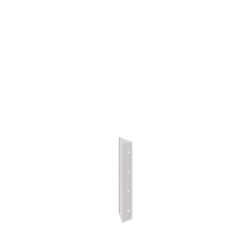 Jardinière en acier - Pièce d'angle 90° - 40 cm - RAL9010 mat (blanc)