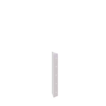 Jardinière en acier - Pièce d'angle 90° - 50 cm - RAL9010 mat (blanc)