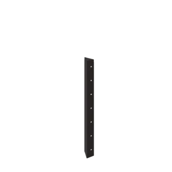 Jardinière en acier - Pièce d'angle 90° - 70 cm - RAL7016 mat (gris anthracite)