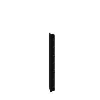 Jardinière en acier - Pièce d'angle 90° - 70 cm - RAL9005 mat (noir)