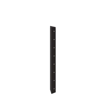 Jardinière en acier - Pièce d'angle 90° - 80 cm - RAL7016 mat (gris anthracite)