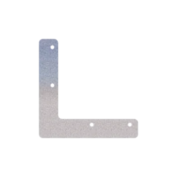 Jardinière en acier - Plaque de jonction - Forme en L