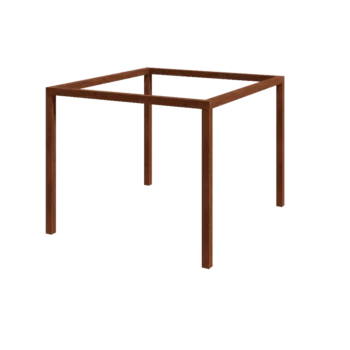 Pergola en acier Corten - Carré - 324 x 300 x 230 cm - Sans plot béton