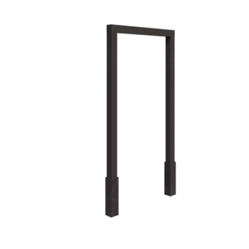 Pergola en acier - Droit - 200 x 230 cm - Autre couleur RAL - Avec plot béton