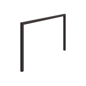 Pergola en acier - Droit - 400 x 230 cm - RAL7016 mat (gris anthracite) - Sans plot béton