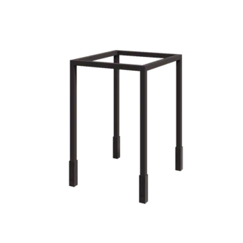 Pergola en acier - Carré - 224 x 200 x 230 cm - RAL7016 mat (gris anthracite) - Avec plot béton