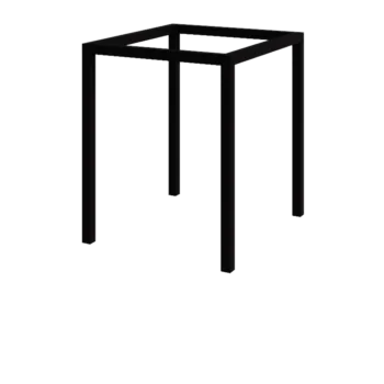 Pergola en acier - Carré - 224 x 200 x 230 cm - RAL9005 mat (noir) - Sans plot béton