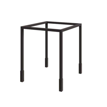 Pergola en acier - Carré - 274 x 250 x 230 cm - RAL7016 mat (gris anthracite) - Avec plot béton