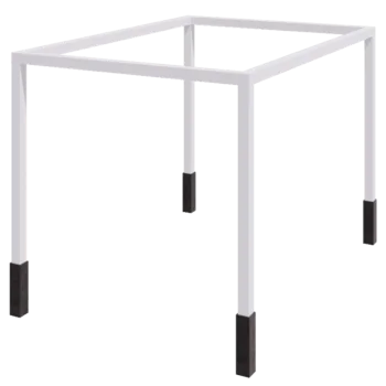 Pergola en acier - Rectangle - 424 x 300 x 230 cm - RAL9010 mat (blanc) - Avec plot béton