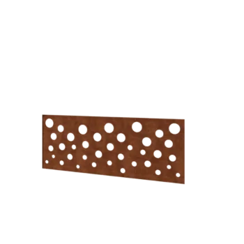 Clôture en acier Corten H - Panneau B - 120 x 47,5 cm