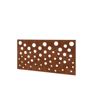 Clôture en acier Corten H - Panneau B - 120 x 63,3 cm