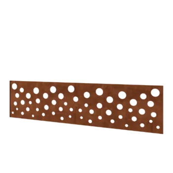 Clôture en acier Corten H - Panneau B - 180 x 47,5 cm