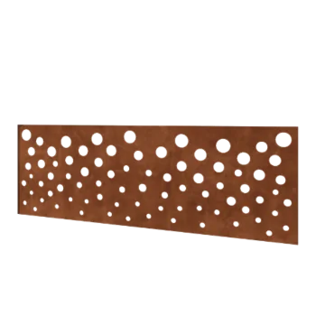 Clôture en acier Corten H - Panneau B - 180 x 63,3 cm