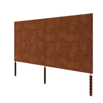 Clôture en acier Corten H4 - Kit complet - 378 x 6 x 190 cm
