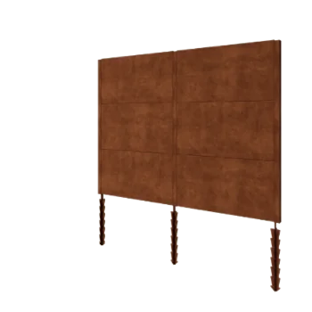 Clôture en acier Corten H3 - Kit complet - 258 x 6 x 190 cm