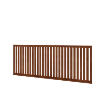 Grillage décoratif en acier Corten S - Panneau 149 x 3 x 60 cm