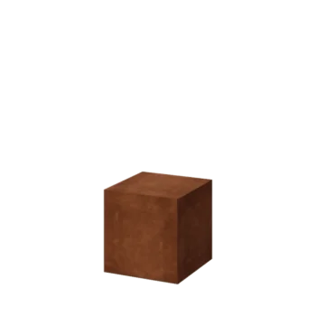 Socle en acier Corten - Ohio - 40 x 40 x 40 cm