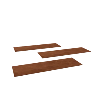 Pas japonais en acier Corten - Rectangle - 75 x 25 cm